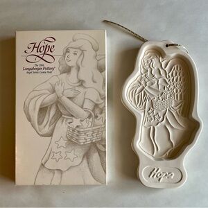 Vintage 1994 Longaberger 'Hope Angel' Cookie Chocolate Mold – NIB